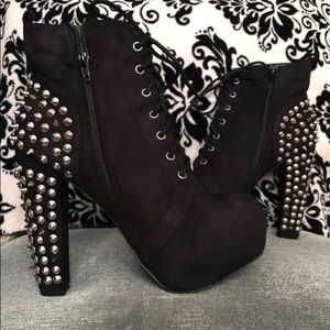 Studded Platform Heels